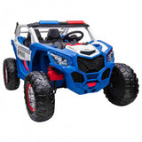 MYTS Kids 12V Police UTV Buggy Electric Rideon - Blue