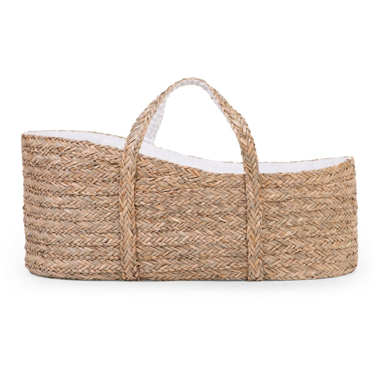 Childhome Moses Basket + Mattress - Seagrass Natural