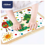 Mideer Wooden Puzzle - Hungry Caterpillar - 48Pcs