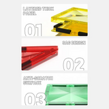 Mideer Magnetic Tiles Warm Colors - 20pcs