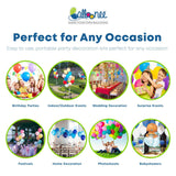 Balloonee Mega Disposable Helium Party Kit - 100 Balloons
