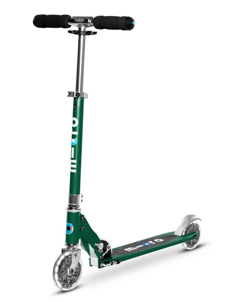 Micro Sprite Forest Scooter with LED Wheels - Green - Laadlee