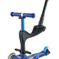 Micro Mini 3-in-1 Deluxe Plus Scooter with LED Wheels - Blue - Laadlee