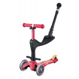 Micro Mini 3 In 1 Deluxe Plus Scooter - Ruby Red - Laadlee