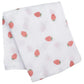 Lulujo Muslin Large Swaddle - Strawberries