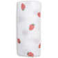 Lulujo Muslin Large Swaddle - Strawberries