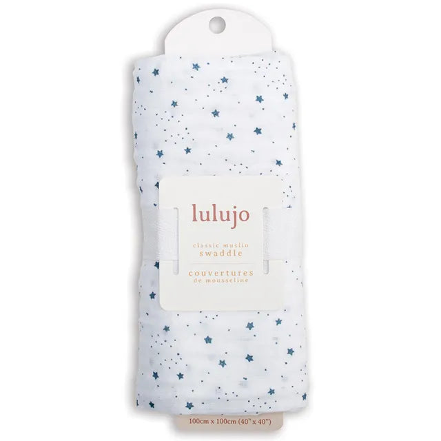 Lulujo Muslin Large Swaddle - Stars