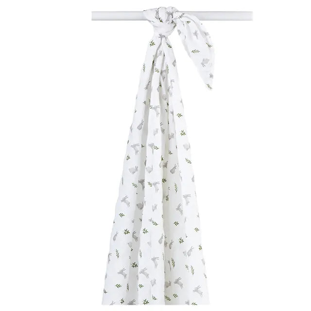 Lulujo Muslin Large Swaddle - Bunnies