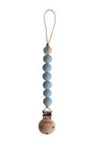 Mushie Pacifier Clips Halo Clementine - Laadlee