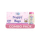 Cool & Cool Nappy Bags 250pcs + Baby Oil 100ml - Combo Pack