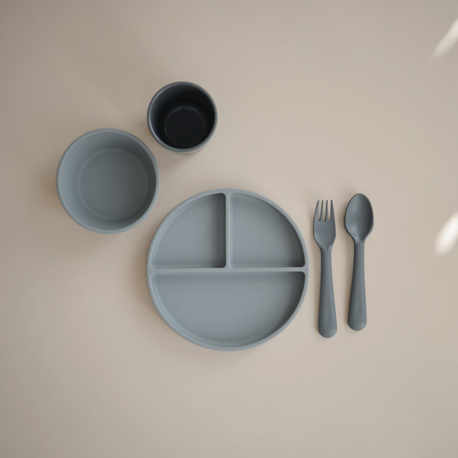 Mushie Silicone Plate Stone - Laadlee