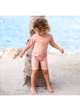 Lassig SPF Short Sleeve Baby Sunsuit - Starfish Peach