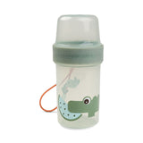 Done By Deer To Go 2-Way Snack Container Large Croco - Green