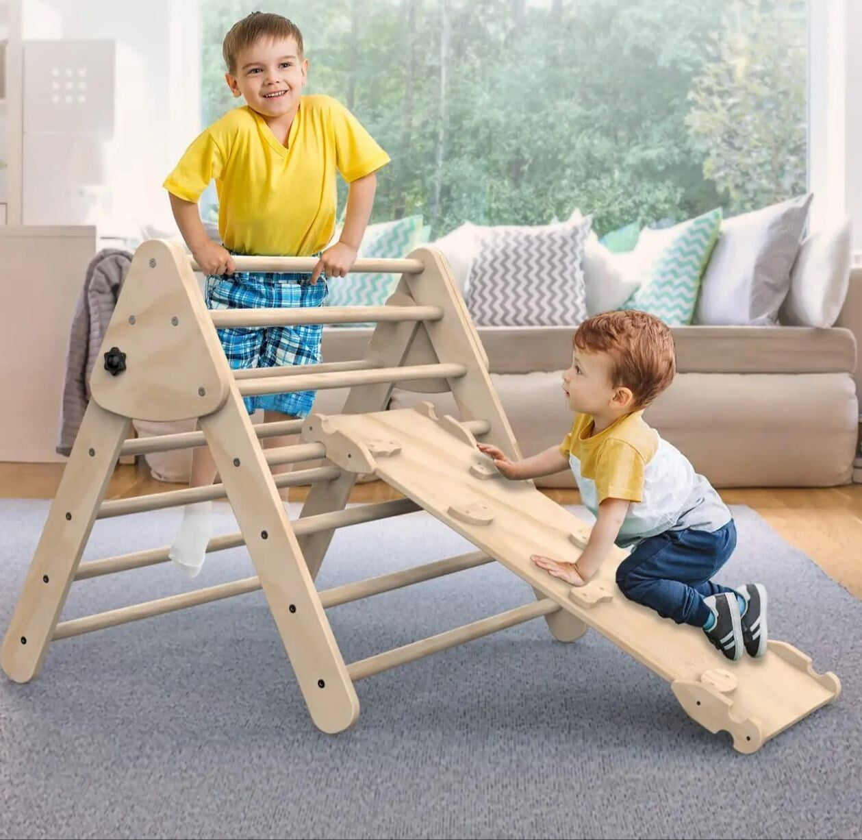 Woody Buddy 3 Pieces Climbing Set - Natural