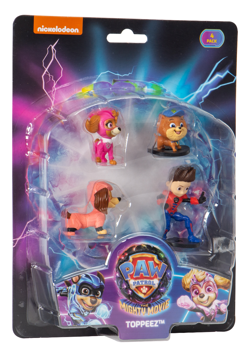 Paw Patrol: The Mighty Movie Pencil Toppers - Pack of 4  (Assorted) - Laadlee