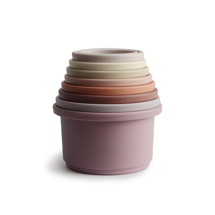 Mushie Stacking Cups Petal - Laadlee