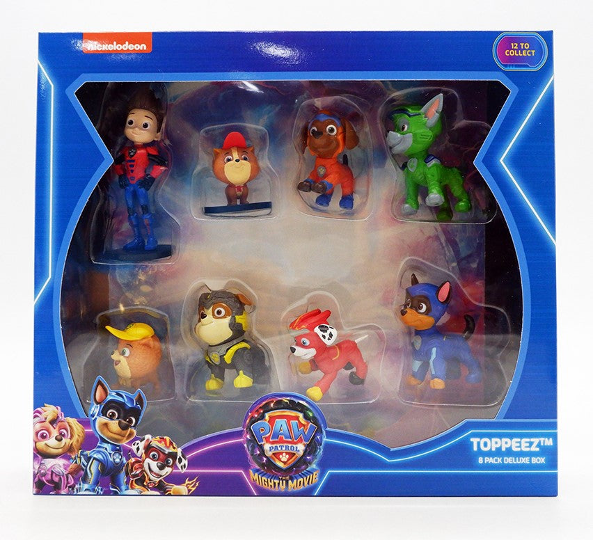 Paw Patrol: The Mighty Movie Pencil Toppers Deluxe - Pack of 8  (Assorted) - Laadlee