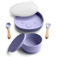 Bimbly 6-in-1 Baby Feeding Set - Purple - Laadlee