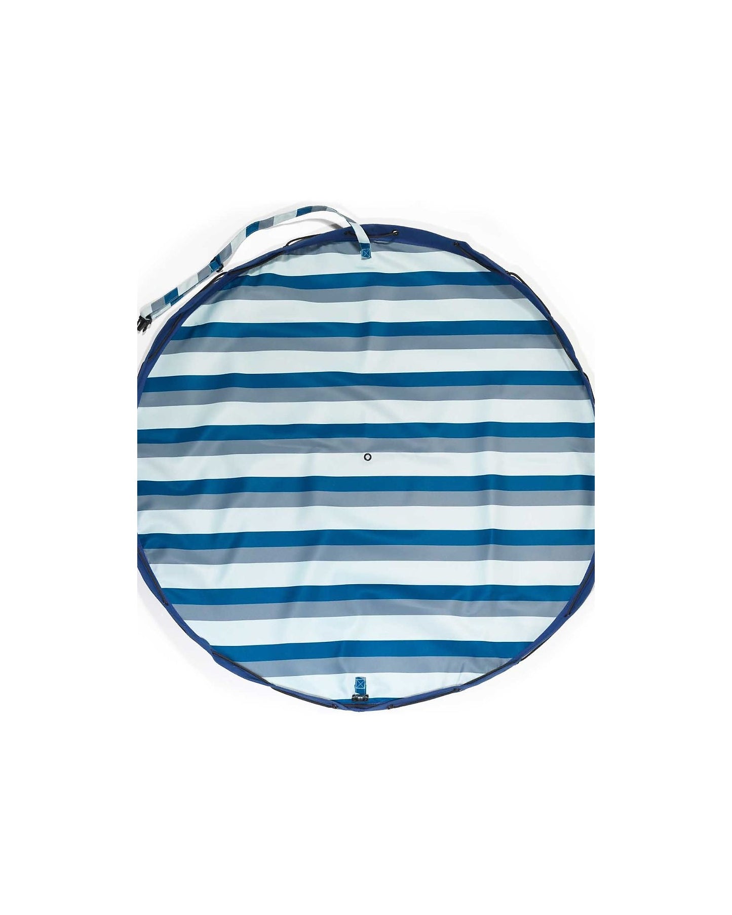 Play and Go Outdoor Playmat & Storage bag - Blue Green Stripes