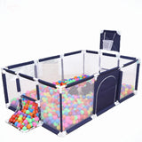 Pikkaboo Baby Playpen with Basketball Hoop & 30 Free balls - Navy
