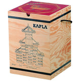 Kapla Wooden Construction Set in a Chest with Brown Art Book - 280pcs - Laadlee