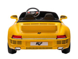 Megastar Big Ride On 24 V Licensed Porsche Kids Electric Car For 2 Kids With Parental Remote Control - Yellow