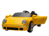 Megastar Big Ride On 24 V Licensed Porsche Kids Electric Car For 2 Kids With Parental Remote Control - Yellow