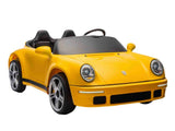 Megastar Big Ride On 24 V Licensed Porsche Kids Electric Car For 2 Kids With Parental Remote Control - Yellow
