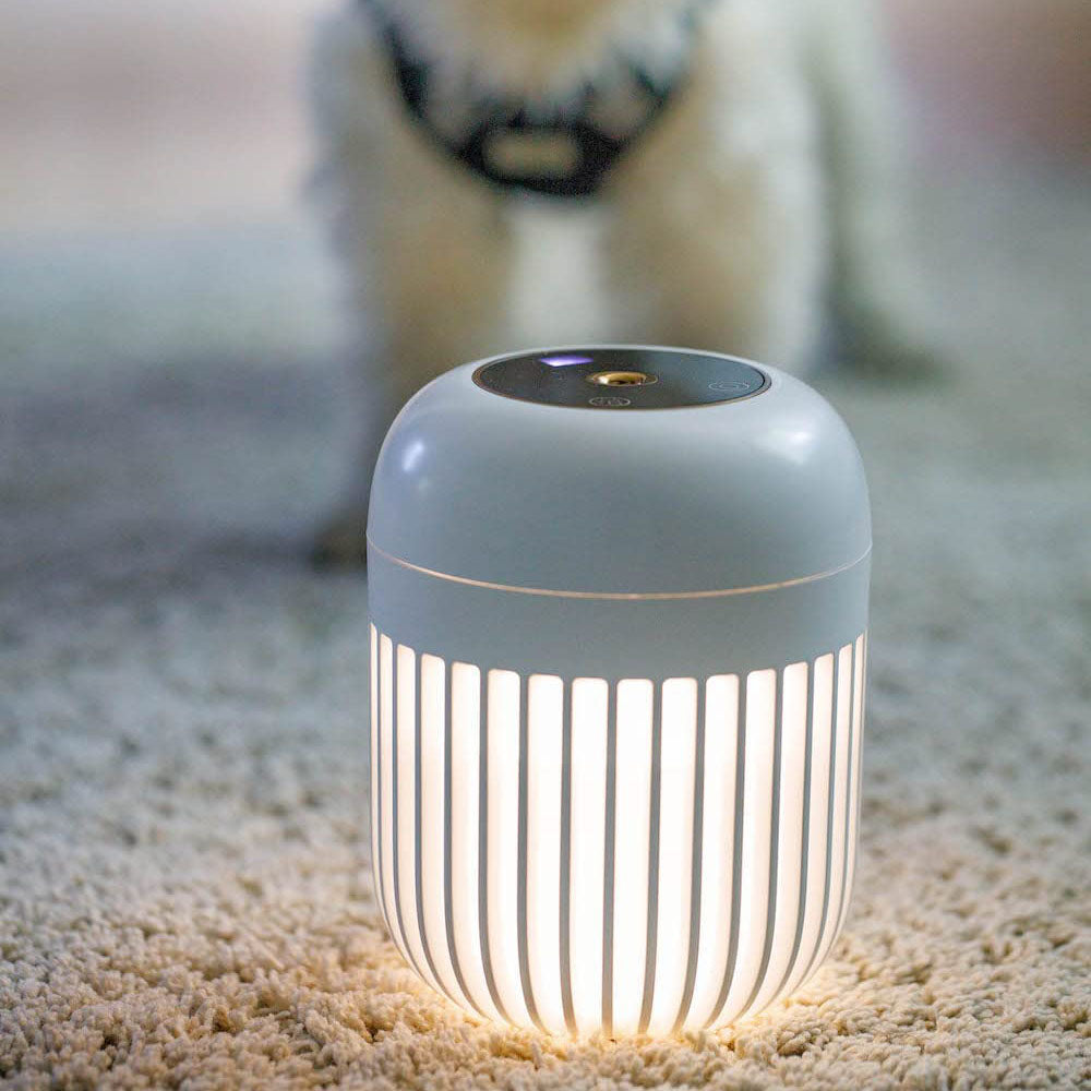 InnoGio - Hygro, Ultrasonic Air Humidifier with Night Light - White - Laadlee