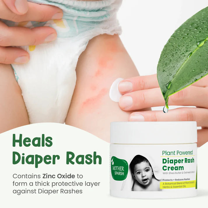 Mother Sparsh Plant Powered Diaper Rash Cream for Babies - 50gm - Laadlee