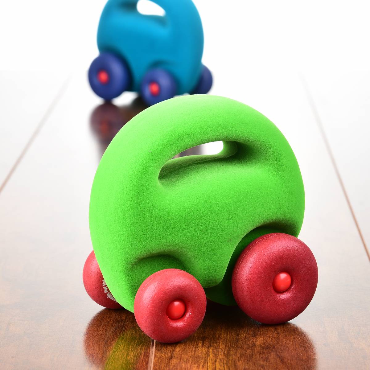 Rubbabu Soft Baby Toy Original Mascot Car - Green