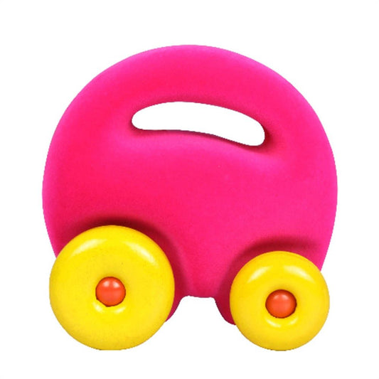 Rubbabu Soft Toy Original Mascot Car - Pink