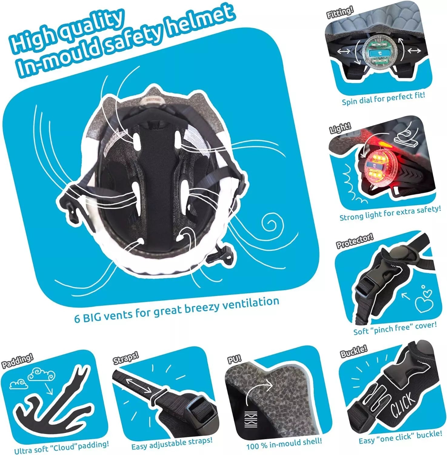 Crazy Safety Bicycle Helmet Dino - Pink - Laadlee