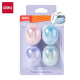 Deli 4Pc Pastel Color Pencil Sharpener