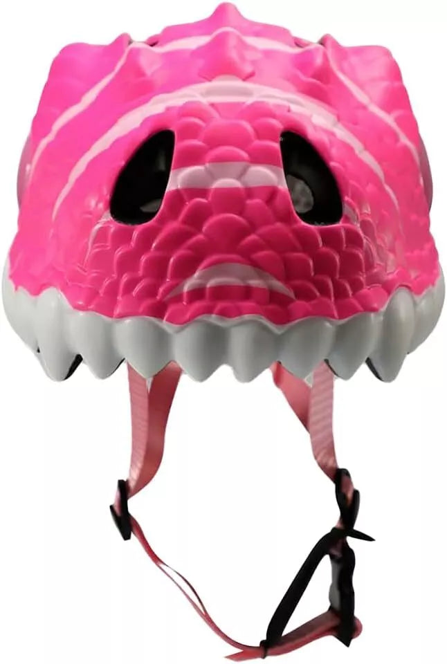 Crazy Safety Bicycle Helmet Dino - Pink - Laadlee