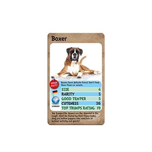 Winning Moves Top Trumps Dogs Card