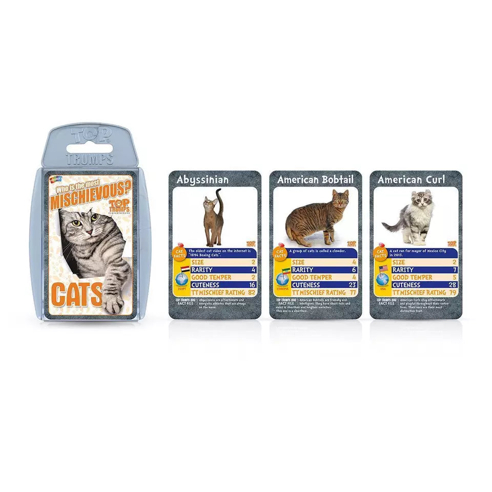 Winning Moves Top Trumps Cats Card