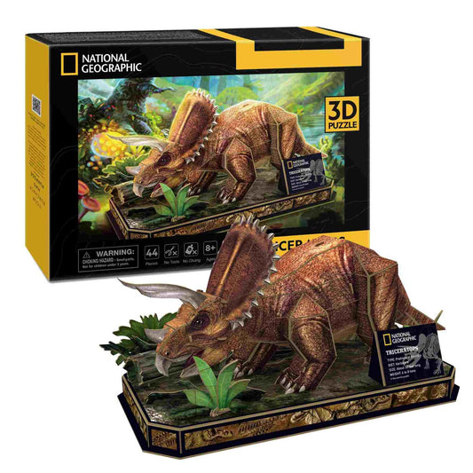 Cubicfun Ngeo 3D Dino Triceratops - 44Pcs