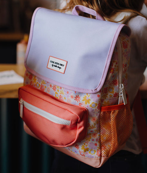 Hello Hossy Backpack - Retro Flowers (Small)