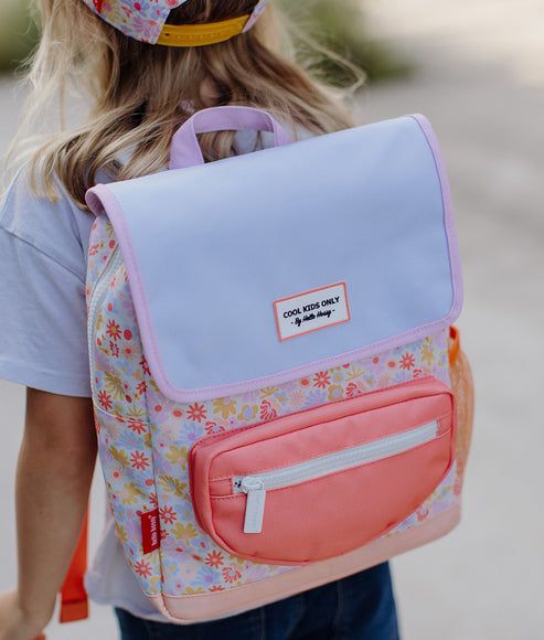 Hello Hossy Backpack - Retro Flowers (Big)