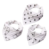 Eazy Kids Muslin Bandana Bibs - Set Of 3