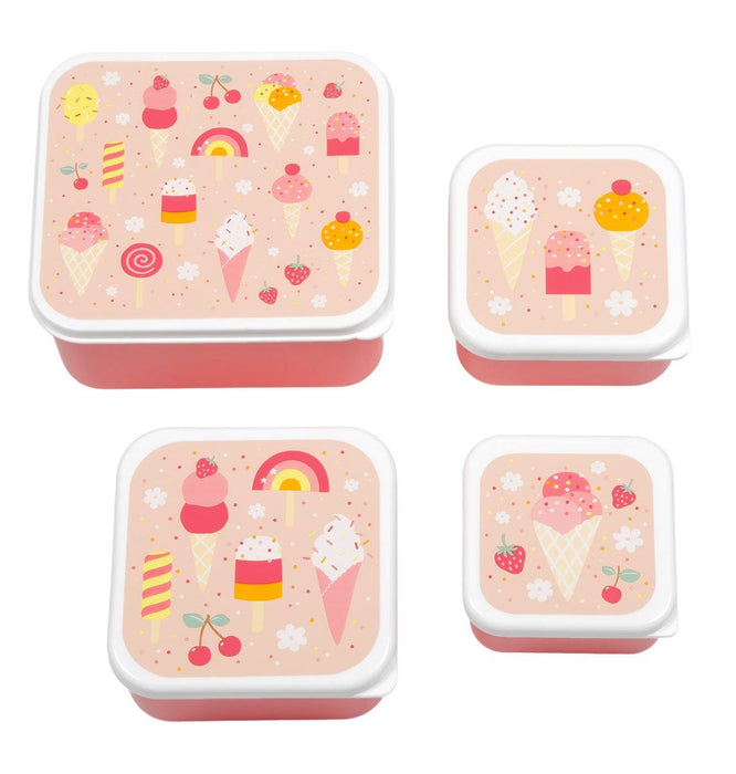 A Little Lovely Company Lunch & Snack Box Set - Icecream