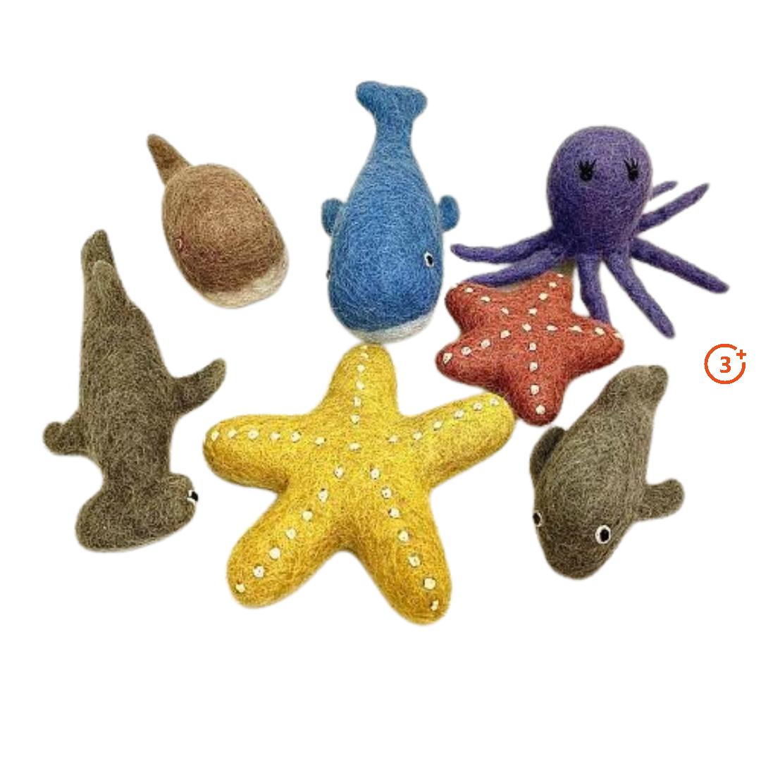 Papoose Sea Animal Set - 7pcs