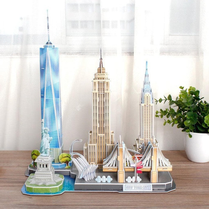 Cubicfun 3D Puzzle Cityline New York City - 123Pcs