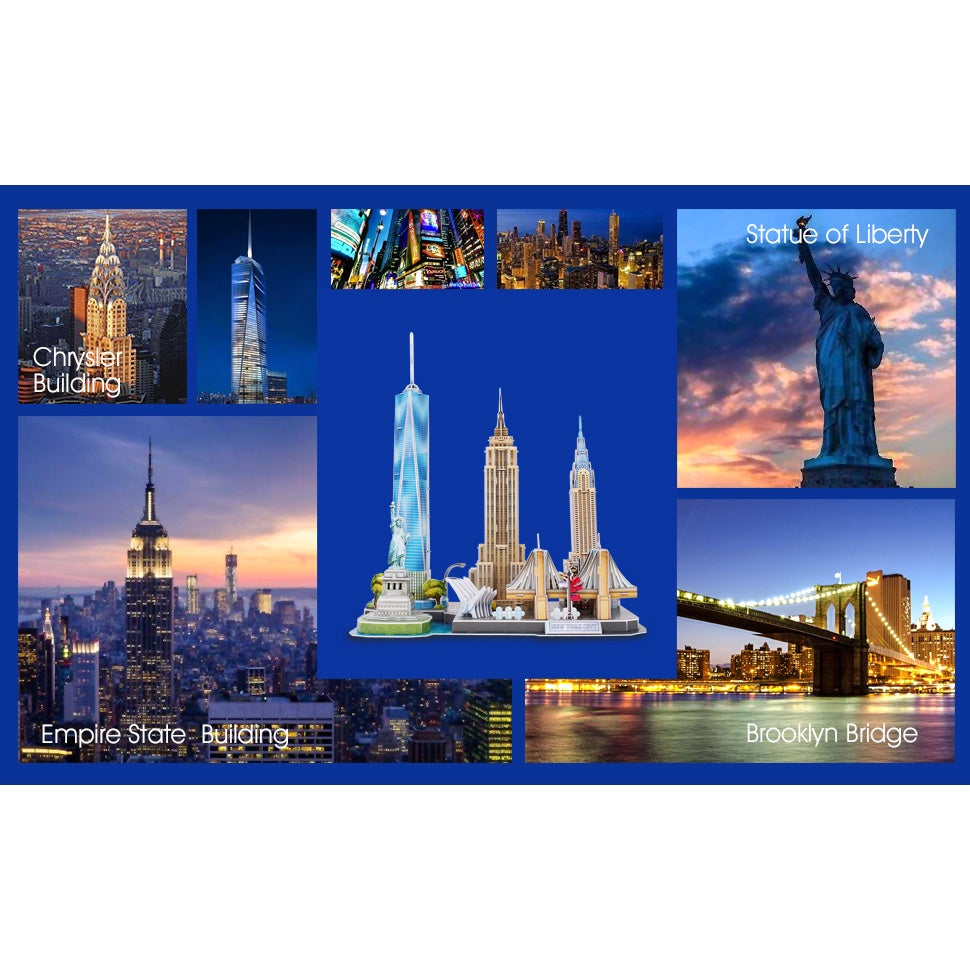 Cubicfun 3D Puzzle Cityline New York City - 123Pcs