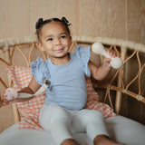 Mushie Silicone Baby Rattle Toy - Shifting Sands