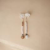 Mushie Pacifier Clips Halo White - Laadlee