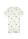 Lassig SPF Short Sleeve Baby Sunsuit - Surfboards Sea Salt