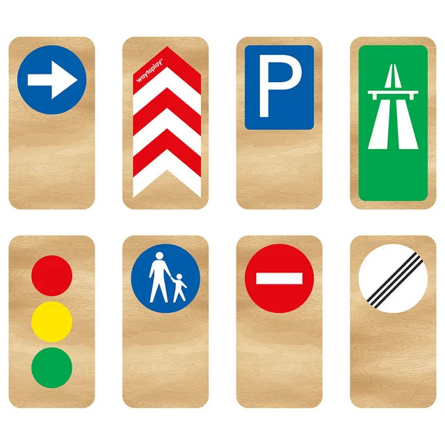 Waytoplay Road Blocks Set Traffic Signs