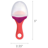 Boon Pulp Silicone Feeder For Solids - Magenta/Pink